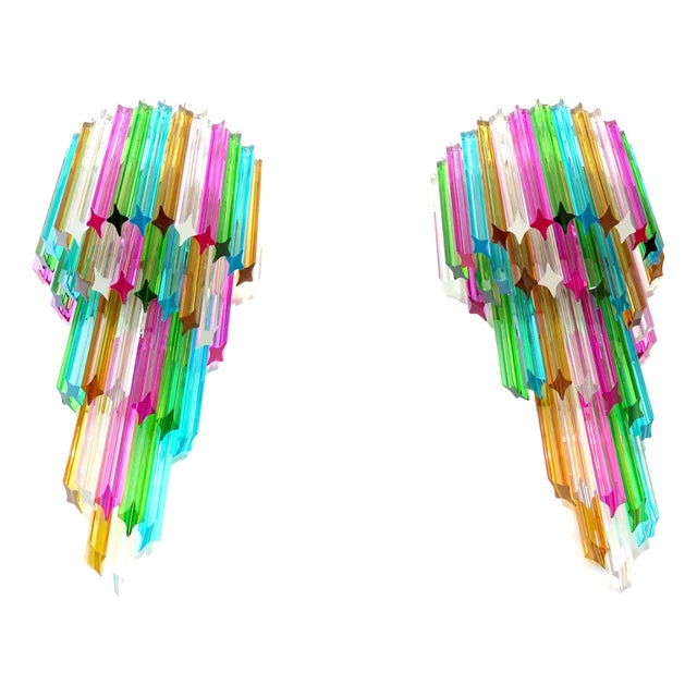 Vintage Murano Wall Sconce, 1990, Set of 2 For Sale