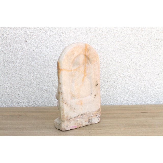 19th Century Antique White Marble Indian Deity Sculpture For Sale - Image 5 of 11