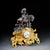 Rococo French Gilt-Bronze and Patinated Bronze Figural Mantel Clock with Equestrian Boy from Les Japy Fils, 1850s For Sale - Image 3 of 18