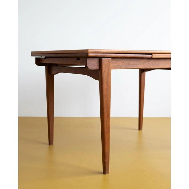 1960s Vintage Danish Teak Table with 2 Extensions, 1960s For Sale - Image 5 of 5