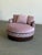 W41 D41 H25 SW38 SH20 / With pillows H30 SD24 A vintage Baughman-style lounge chair with a deep, oversized silhouette,...