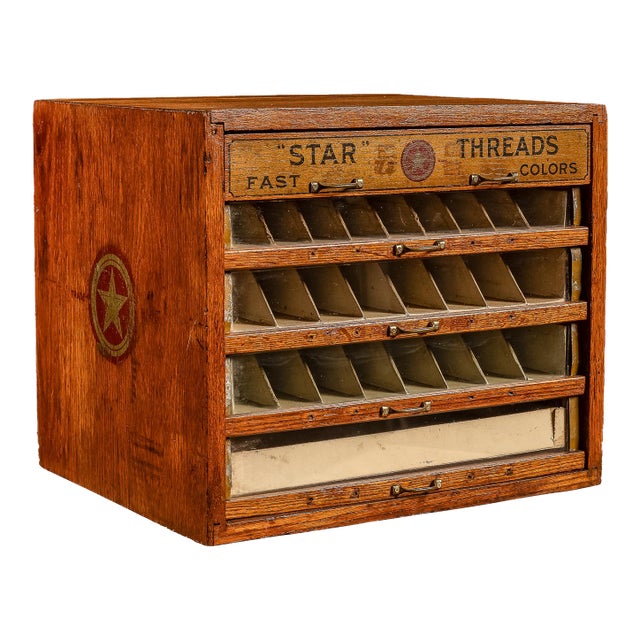 Early 20th Century Star Threads POS Display Case For Sale