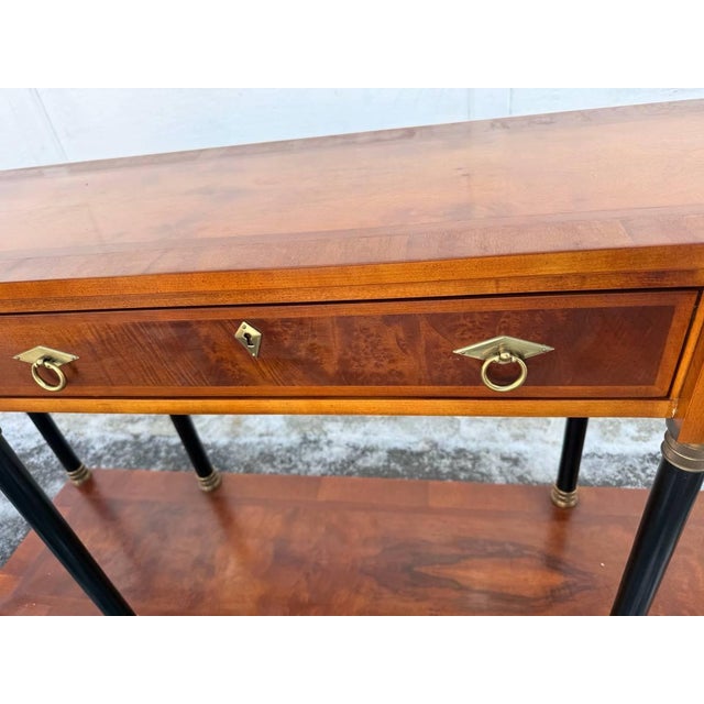 Late 20th Century Biedermeier Style Console Table by Century Furniture For Sale - Image 12 of 18