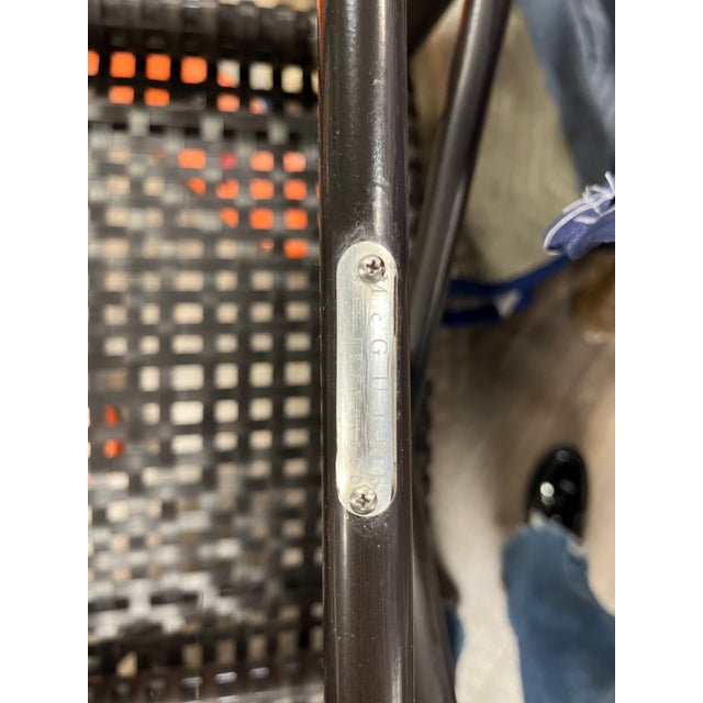 2010s McGuire 4 Outdoor Dining Chairs For Sale - Image 5 of 6