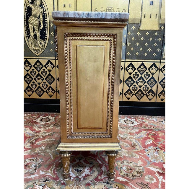 Wood Louis XVI Partitions Center Unit in Gilt Wood For Sale - Image 7 of 8