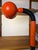 2000 - 2009 Danish Orange and Black Clamp Lamp For Sale - Image 5 of 11