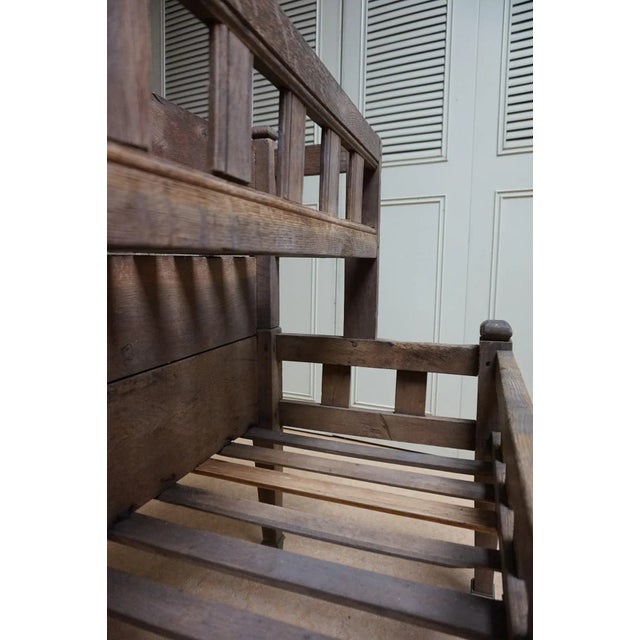 Rustic Early 19th Century Oak Garden or Porch Planter Stand For Sale - Image 3 of 18
