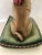 Cream Pug on a Pillow Vintage Tabletop Ceramic Sculpture For Sale - Image 8 of 10