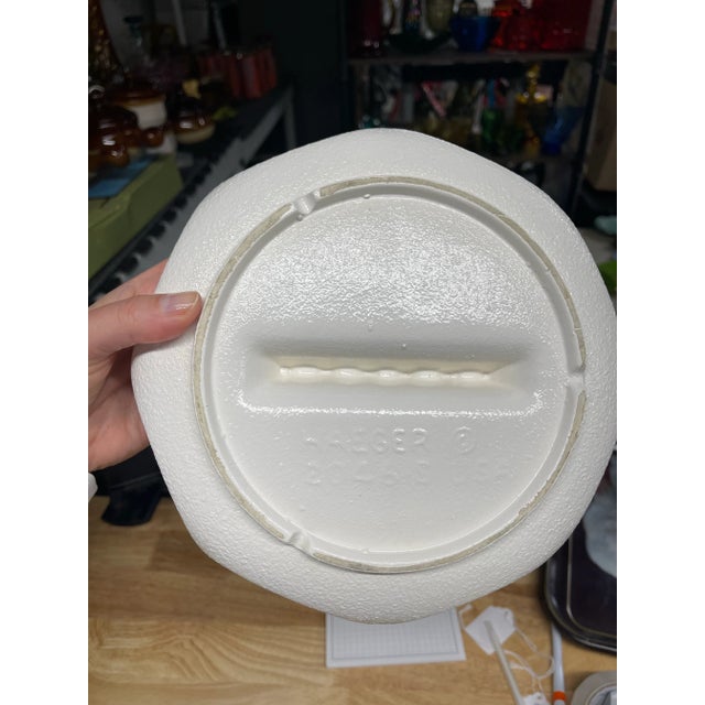 Beautiful white/Ivory textured, statement piece ashtray. Great for a coffee table or a catch all on an entry table.