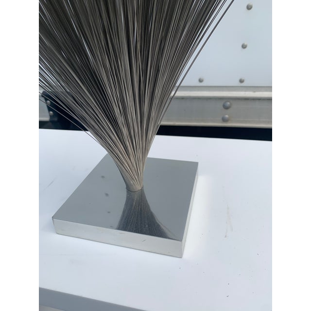 Harry Bertoia Harry Bertoia Style Kinetic Metal Wire Spray Sculpture For Sale - Image 4 of 6