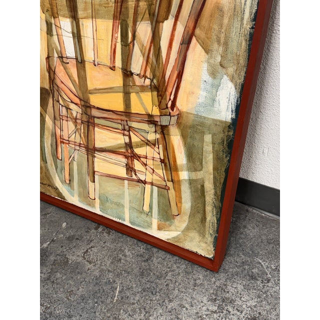 Robert McClay "Chair" Original Artwork, Framed For Sale - Image 4 of 12