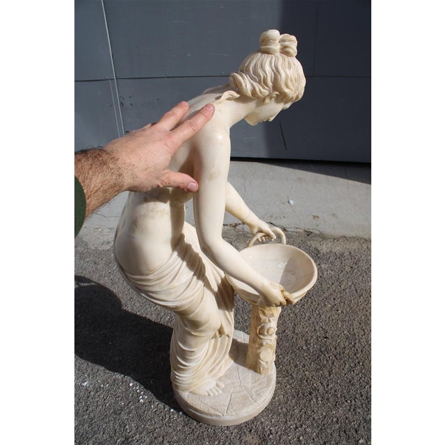 Italian Artist, Woman at Fountain, 1910, Marble For Sale - Image 6 of 18
