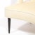 Beige Mid Century Modern Cutout Barrel Back Chair in Pearl Holly Hunt Ecriture Velvet For Sale - Image 8 of 13
