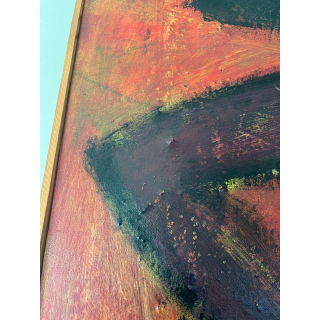 1960s Mid Century Modern Oil on Canvas Dancer For Sale - Image 6 of 13