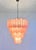 Industrial Venetian Pink Murano Glass Disc Chandeliers, 1990, Set of 2 For Sale - Image 3 of 18