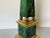 Vintage Faux Malachite Enameled Brass Obelisk For Sale - Image 11 of 13