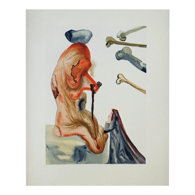 Salvador Dali, Les Trompeurs, Woodcut For Sale