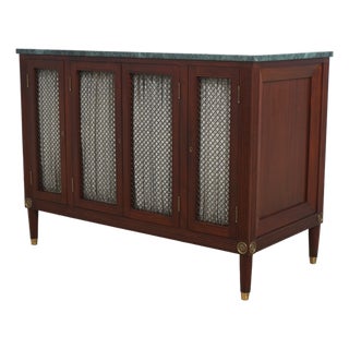 McLain Weisland Regency Custom Mahogany Marble Top Credenza For Sale
