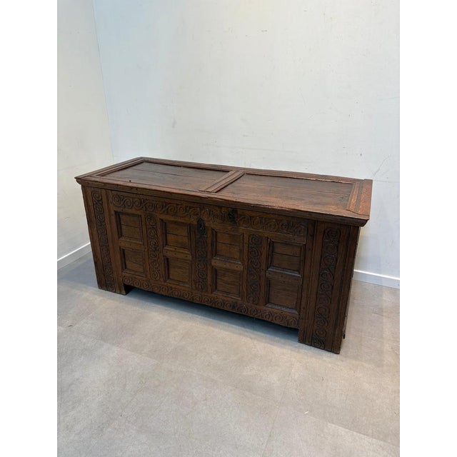 19th Century Oak Chest For Sale - Image 11 of 17