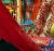 Tibetan Buddhist Silk Brocade Door Hanging With Kalachakra Monogram For Sale - Image 4 of 12