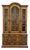 Drexel Furniture Bishopsgate Collection Solid Walnut English Tudor Style 48" China Cabinet 160-414-6 For Sale