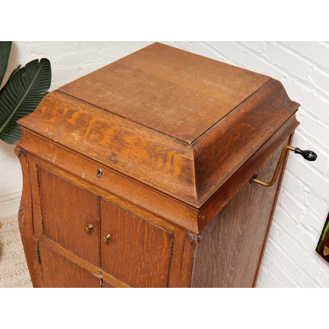 Victrola 1917 Rca Talking Machine Antique Classic Rare Vv-100 Plays Works, Attributed For Sale - Image 9 of 9