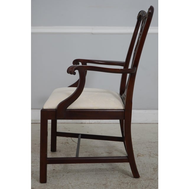 Traditional Set of 8 Henkel Harris Model 115 Mahogany Dining Room Chairs For Sale - Image 3 of 18