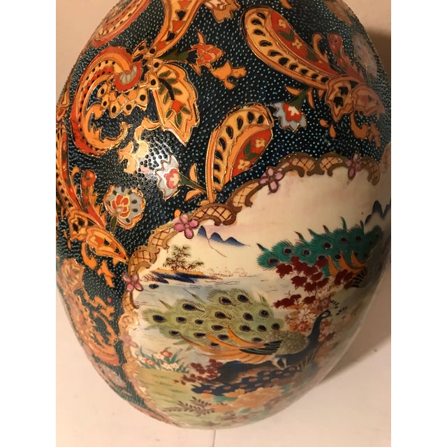 Antique Satsuma Outdoor Scene Decorative Egg For Sale In Palm Springs - Image 6 of 11