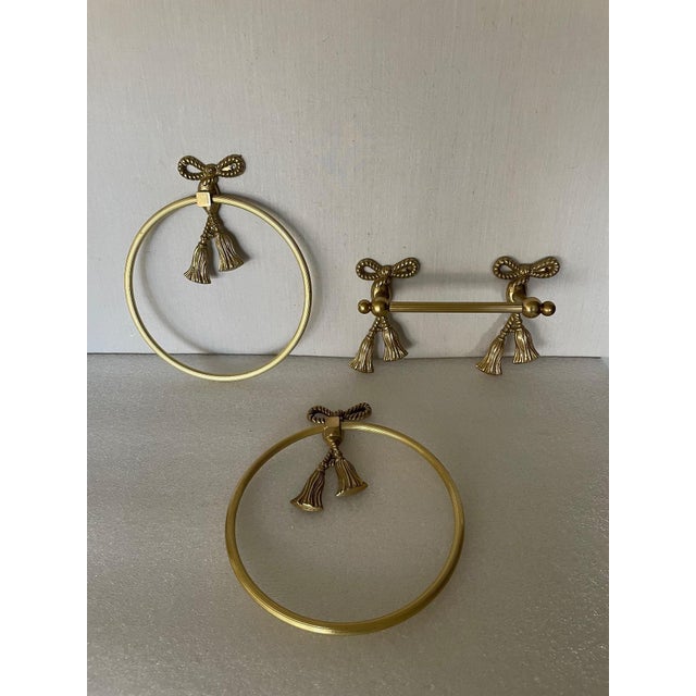 Metal Knot Bathroom Set, 1950s, Set of 3 For Sale - Image 7 of 7