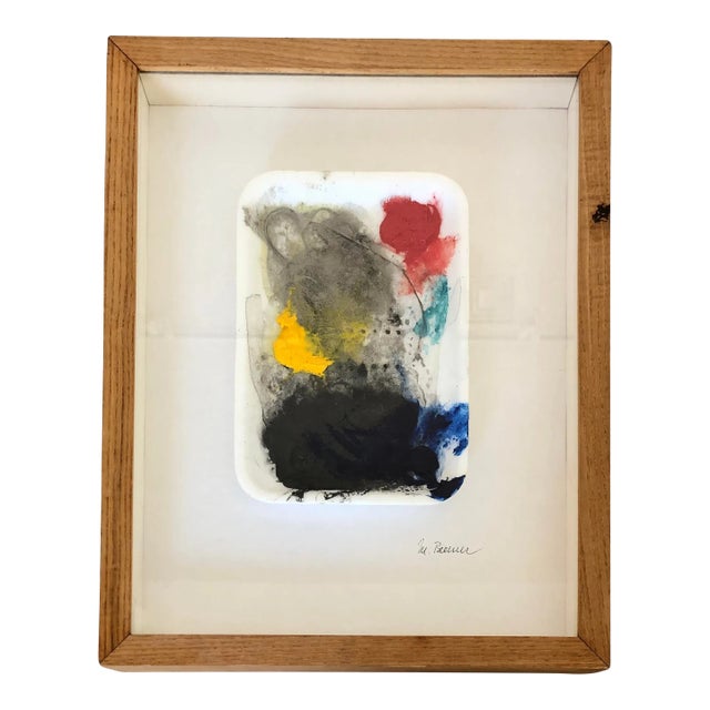 Vintage "Paint Dish" Art, Framed For Sale