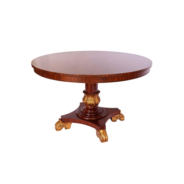 Federal Style Vintage Mahogany and Gilded Table by Bevan-Funnell For Sale - Image 9 of 11