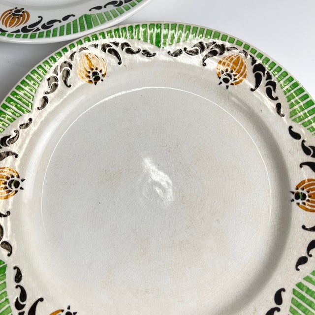 Maroussia Dessert Plates from Sarreguemines, 1930s, Set of 7 For Sale - Image 10 of 11