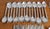Vintage 1980s Stanley Roberts "Tiburon" Faux Bamboo Stainless Steel Flatware Set – 60 Pieces | Hollywood Regency Chinoiserie For Sale - Image 11 of 14