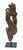 Contemporary Monumental 46" Antique Indian Hand-Carved Lotus & Bird Architectural Corbel on Iron Stand For Sale - Image 3 of 4