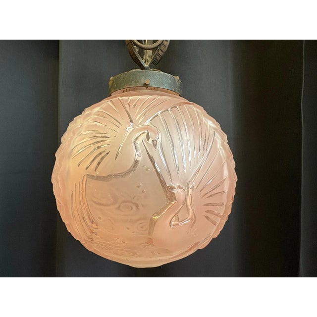 Art Deco Chandelier by Muller Frères For Sale - Image 10 of 18