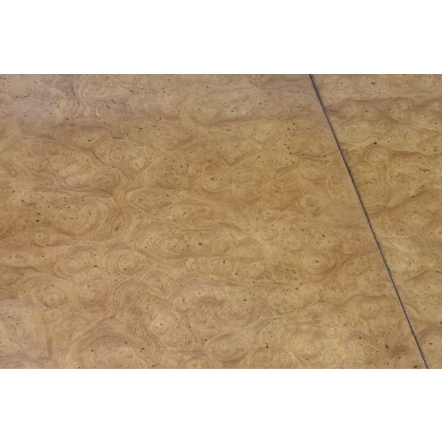 Wood William Doezema for Mastercraft Hollywood Regency Burl Wood Dining Table & 6 Chairs For Sale - Image 7 of 14