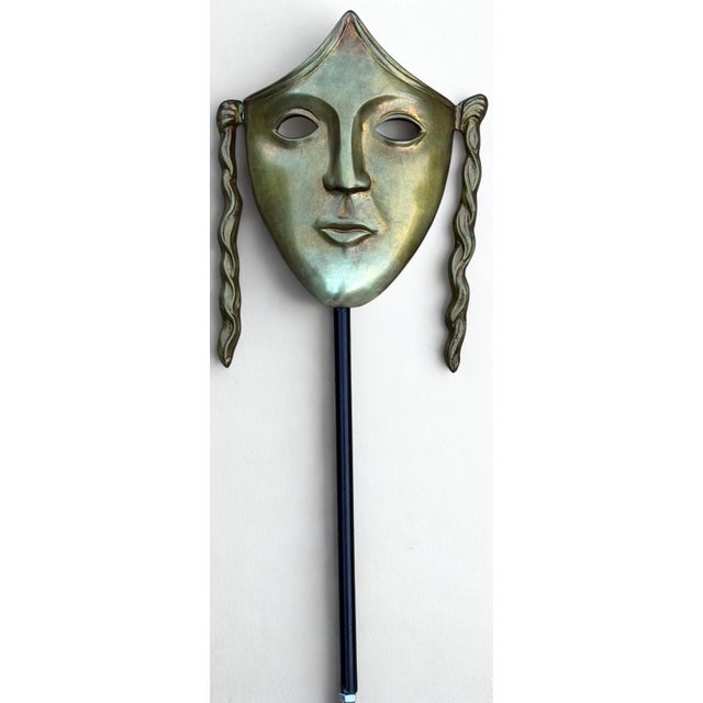 Sarreid, Ltd. Brass Decorative Mask For Sale - Image 12 of 12