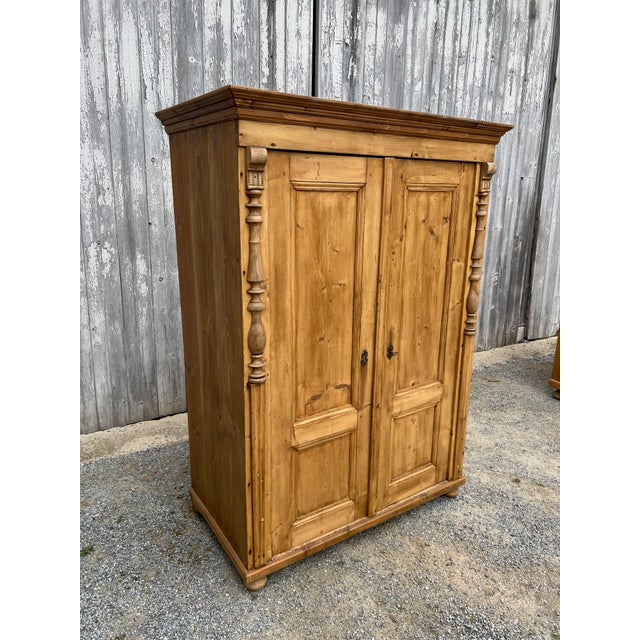 Early 20th Century Swedish Pine Armoire For Sale In Philadelphia - Image 6 of 9