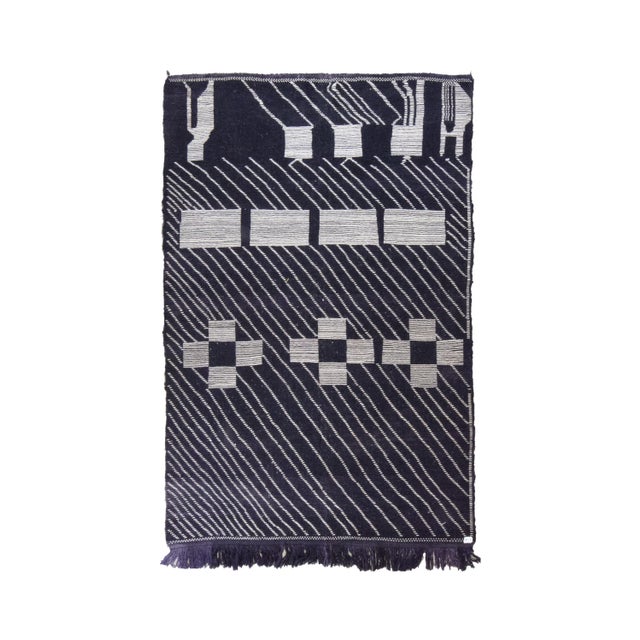 Berber Beni Ourain Rug For Sale - Image 3 of 4