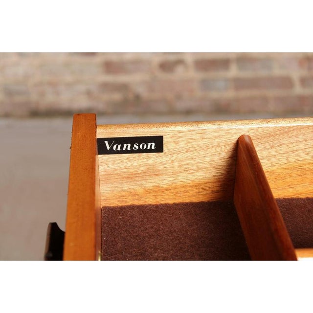 Mid-Century Rosewood and Teak Sideboard with Curved Ends from Vanson, 1960s For Sale - Image 14 of 15
