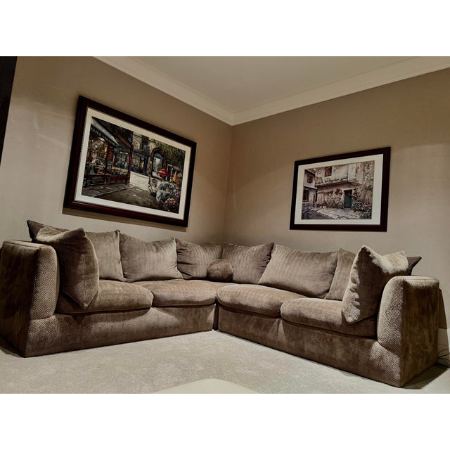 21st Century Transitional Sectional Sofa by Kreiss in Designer