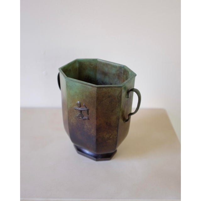 Mid-Century Modern Swedish 1930s Bronze Vase by Jacob Ängman For Sale - Image 3 of 8
