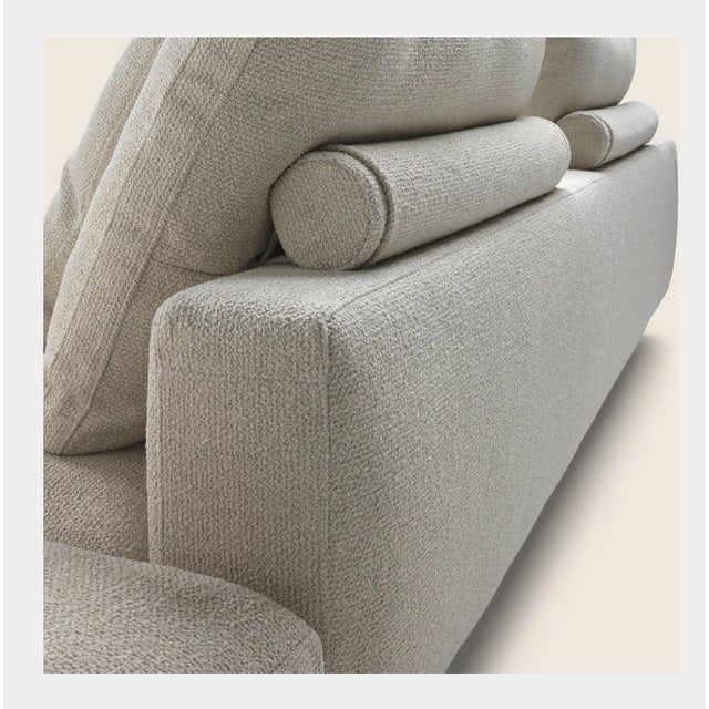 2010s Flexform Italian Campiello Couch - Canvas Color For Sale - Image 5 of 15