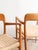 Beige Set of Mid-Century Modern Danish Model 56 Armrest Chairs in Oak by Niels O. Møller for JL Mollers Møbelfabrik, 1950 For Sale - Image 8 of 18