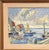 Original Scandinavian Oil on Panel – “Port with Moored Sailboats” by Unidentified Artist – Signed – Vintage & Framed – 68...
