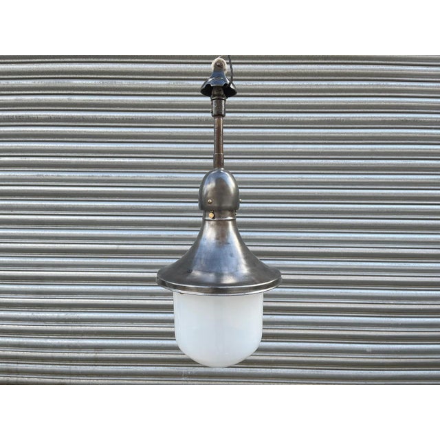 Black Industrial Pendant Light by Kandem - Körting & Mathiesen Leipzig, 1930s For Sale - Image 8 of 11