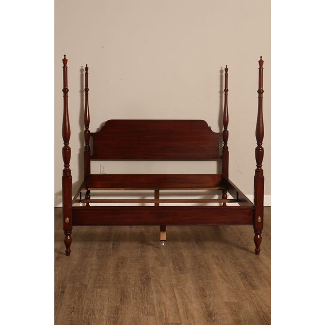 Henkel Harris Solid Cherry Queen Four Poster Bed For Sale - Image 14 of 18
