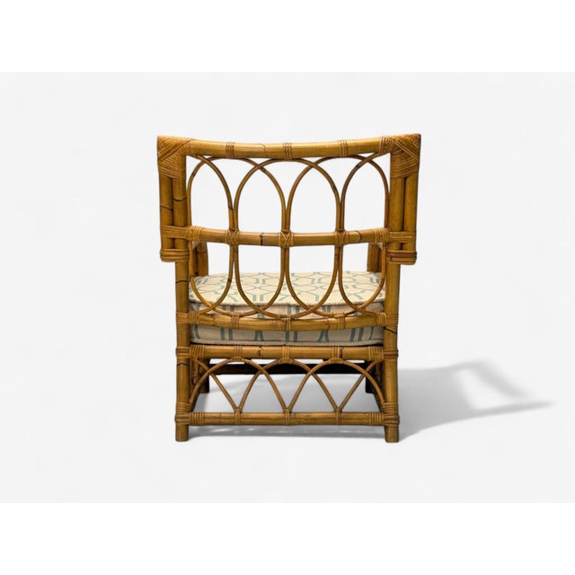 Brown Bielecky Brothers, Modern, Single Lounge Chair, Cane, Bamboo, Usa, 21st C. For Sale - Image 8 of 12