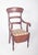 Pen Chair with Light Striped Upholstery, 1890s For Sale - Image 3 of 6