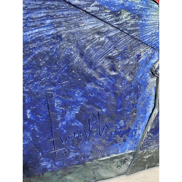 Vintage Ceramic Tile Artwork For Sale - Image 3 of 4